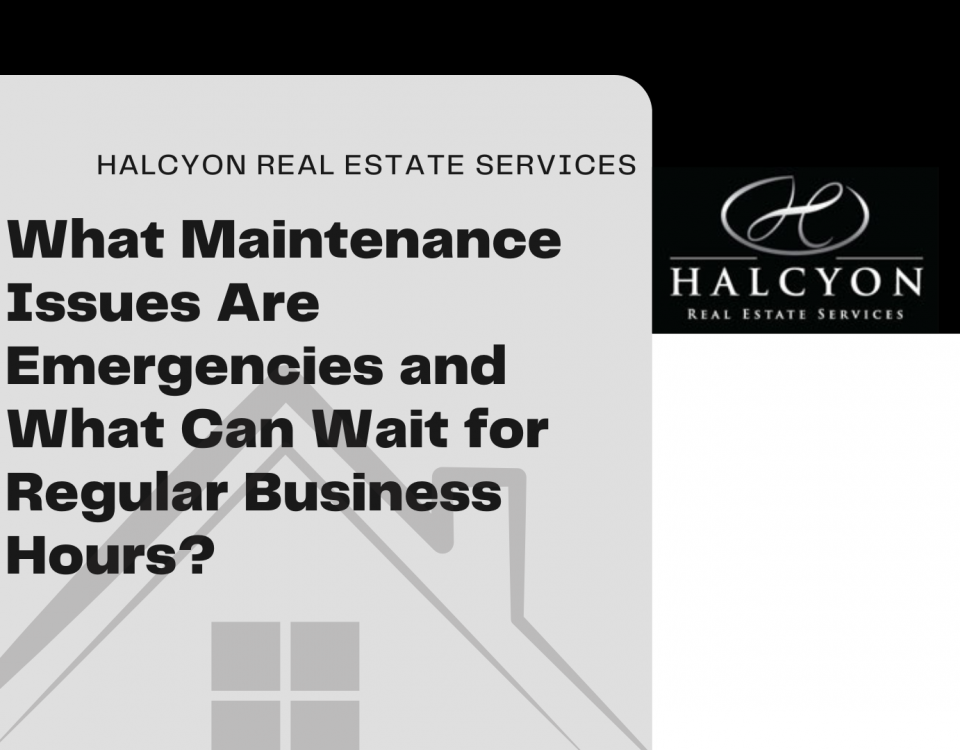 what maintenance issues are emergencies